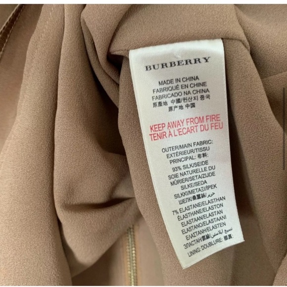 Burberry London Blouse Top Peplum Back Zipper - Picture 2 of 9